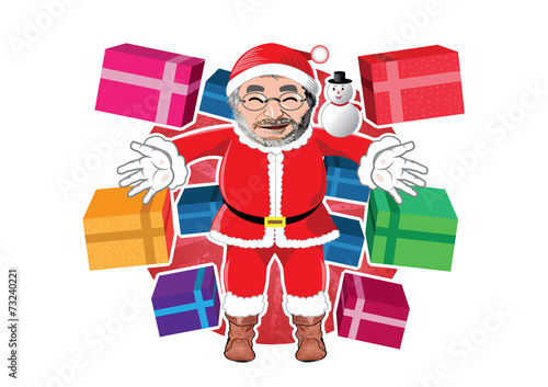 Santa claus with gifts