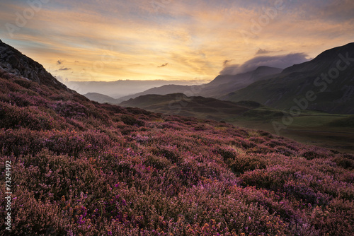 Stunning Summer dawn over m...