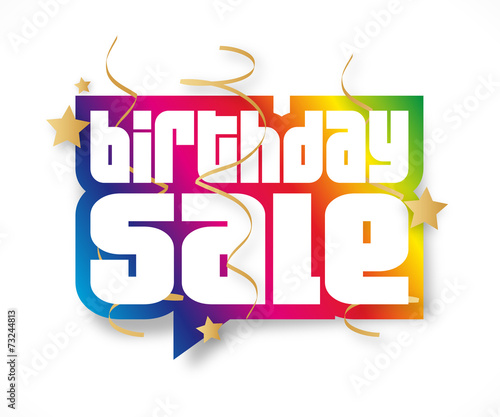 Birthday sale