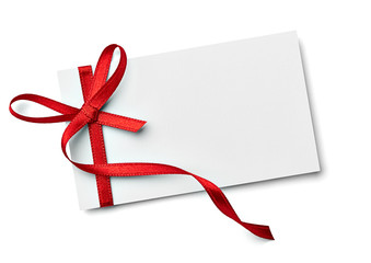ribbon bow card note chirstmas celebration greeting