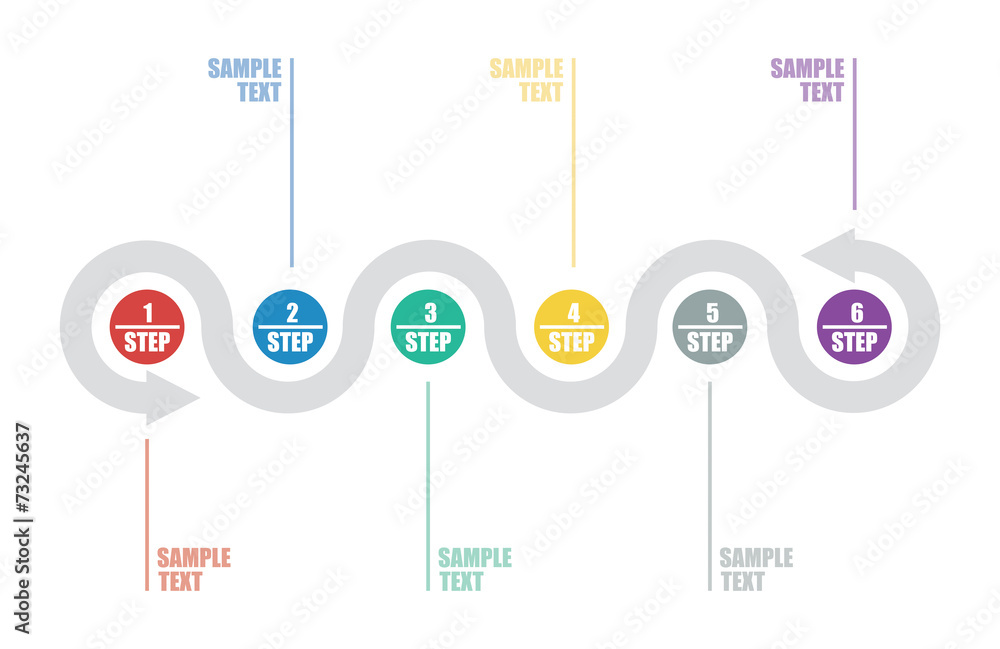 Flow Template Stock Vector Adobe Stock