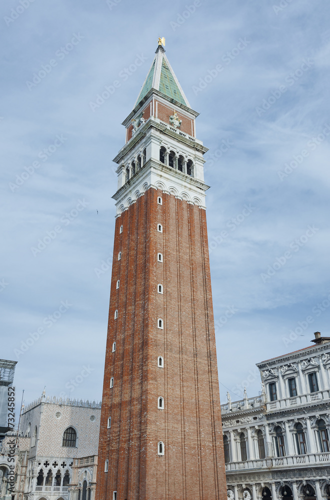 Campanile and Doge's palace, Venice, Italy