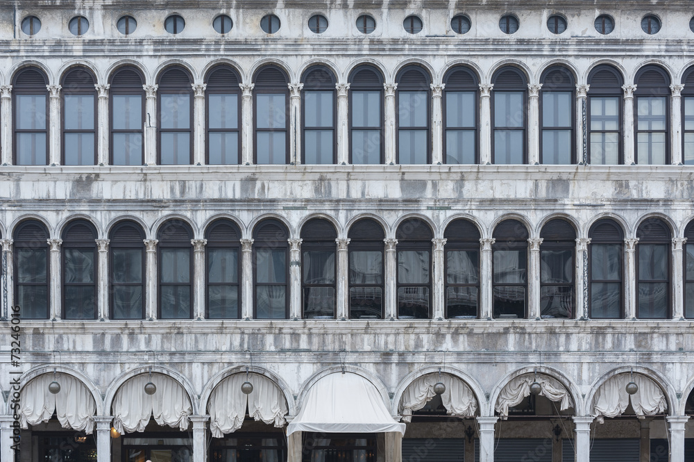 Fototapeta premium Old buildings in St Mark's Square, Venice , Italy