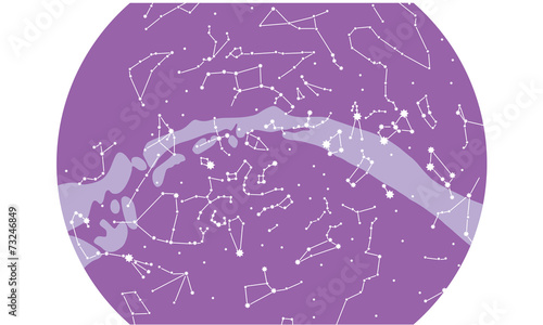 Astronomical sky map