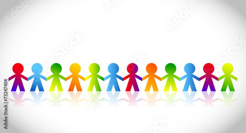 amicizia, comunità, colori, girotondo