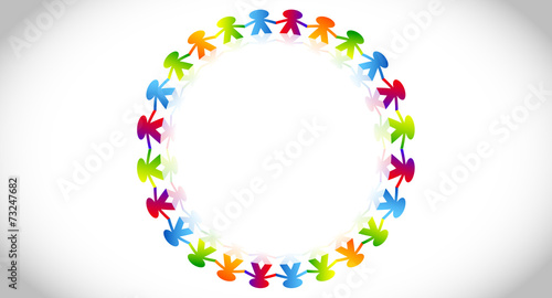 amicizia, comunità, colori, girotondo