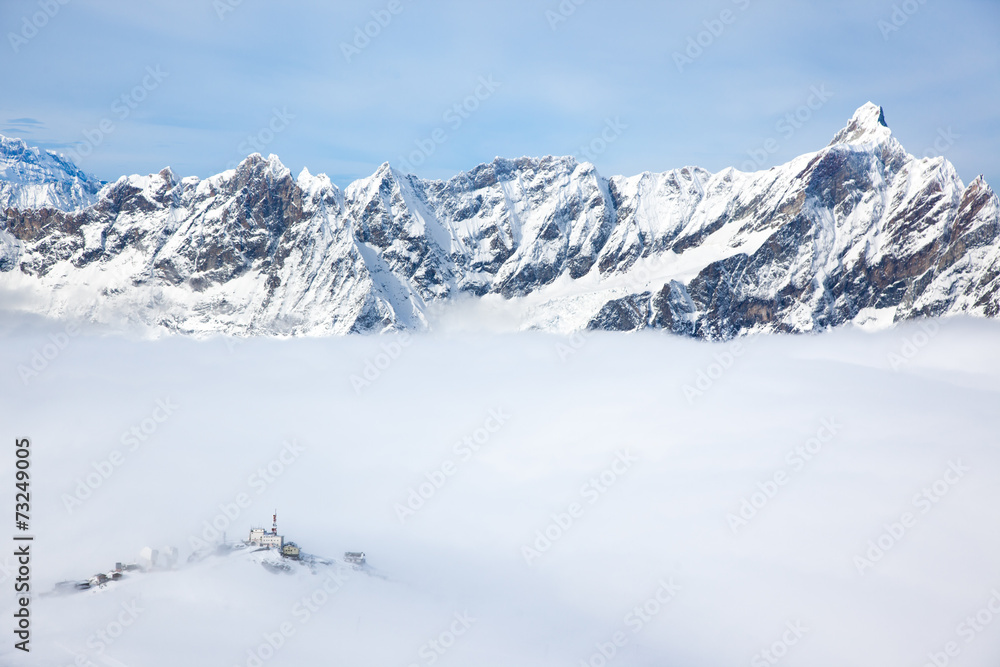 Plateau Rosa in Cervinia: the highest skiable slope in Italy (34