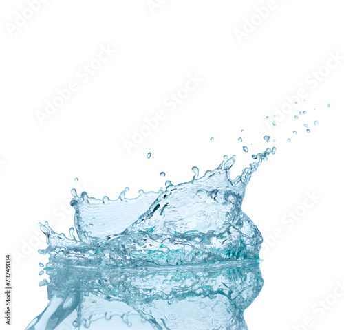 water splash drop blue liquid