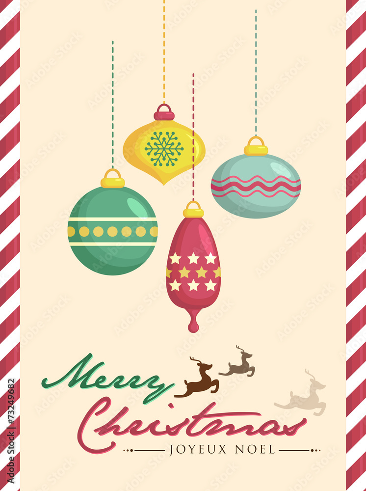 Naklejka premium Christmas card