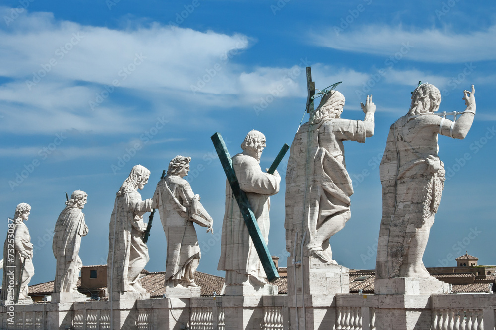 Fototapeta premium Cristo e Apostoli. Vaticano