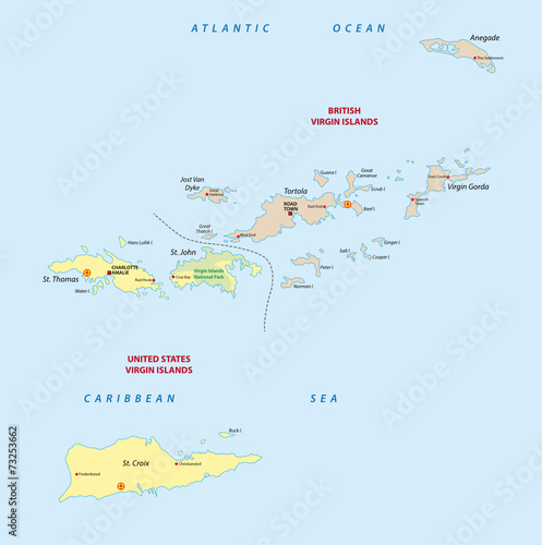 virgin islands map