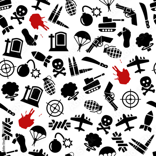 war seamless pattern