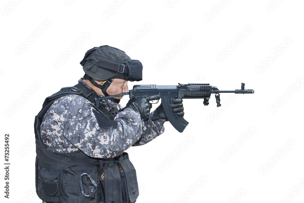 special anti-terrorist squad, coached at the shooting range special anti-terrorist squad, coached at the shooting range