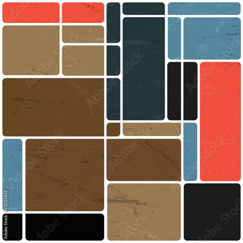 Abstract retro blocks design background colorful, Vector