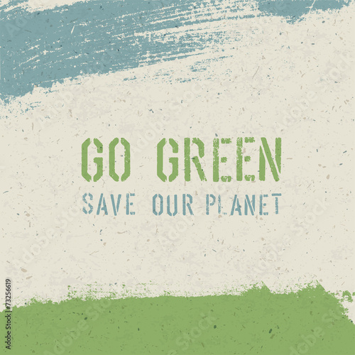 Go green concept. Vector