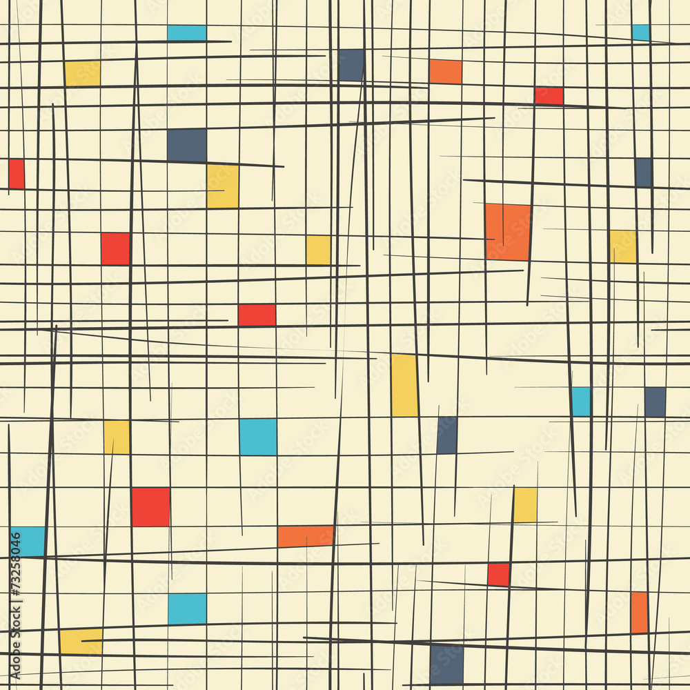 Fototapeta premium Cell abstract seamless pattern. Vector