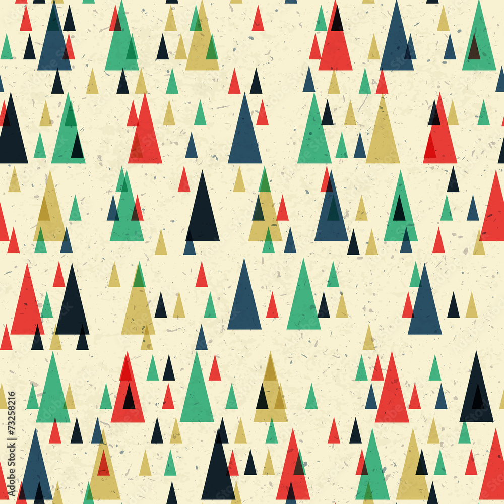 Obraz premium Geometric retro seamless pattern. Vector