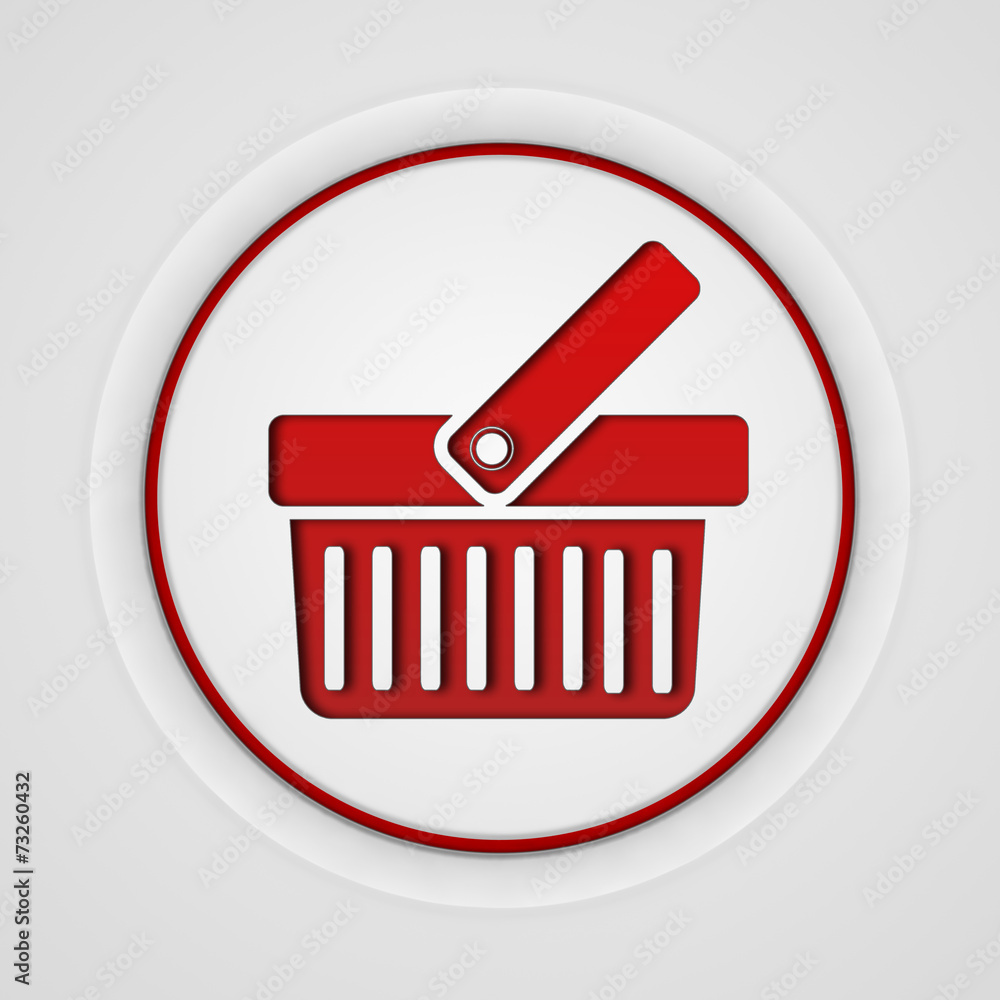 shopping cart circular icon on white background shopping cart circular icon on white background