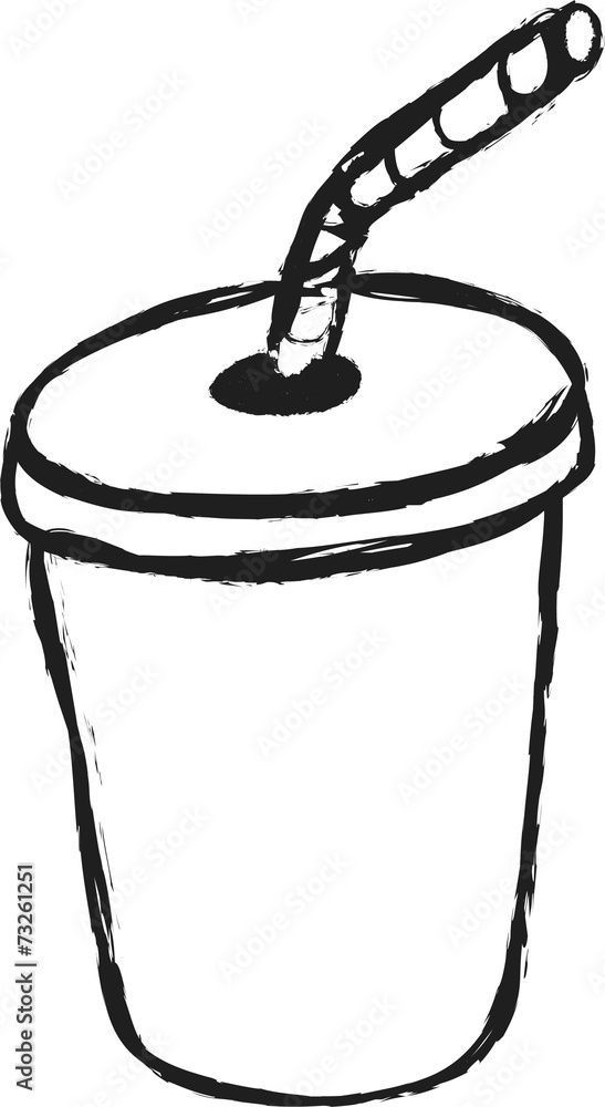 doodle blank plastic cup and straw doodle blank plastic cup and straw