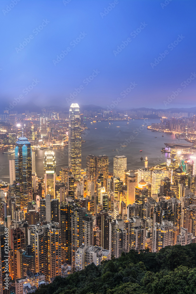 Hong Kong city night Hong Kong city night