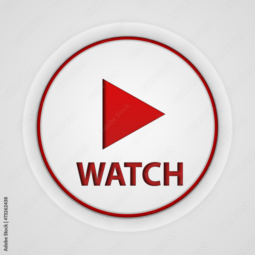 watch circular icon on white background watch circular icon on white background