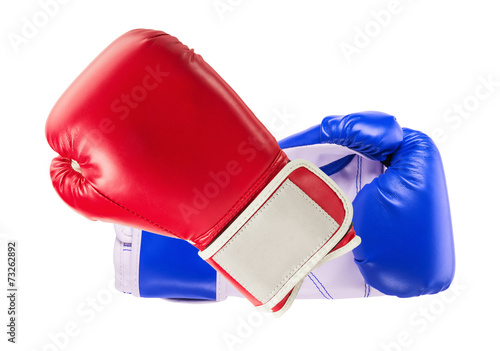 boxing gloves isolated on the white background