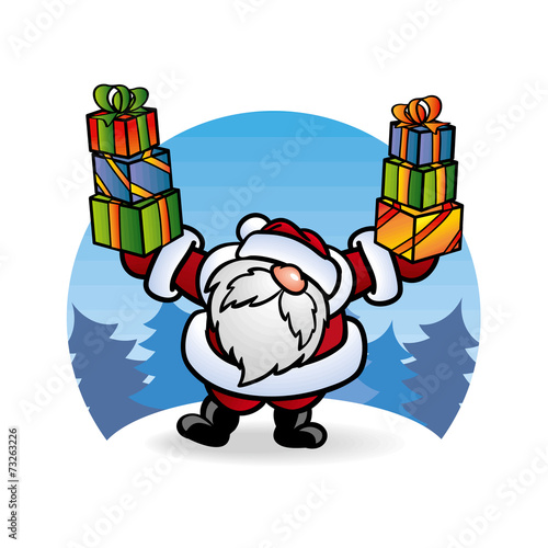 Дед Мороз Santa Claus с подарками