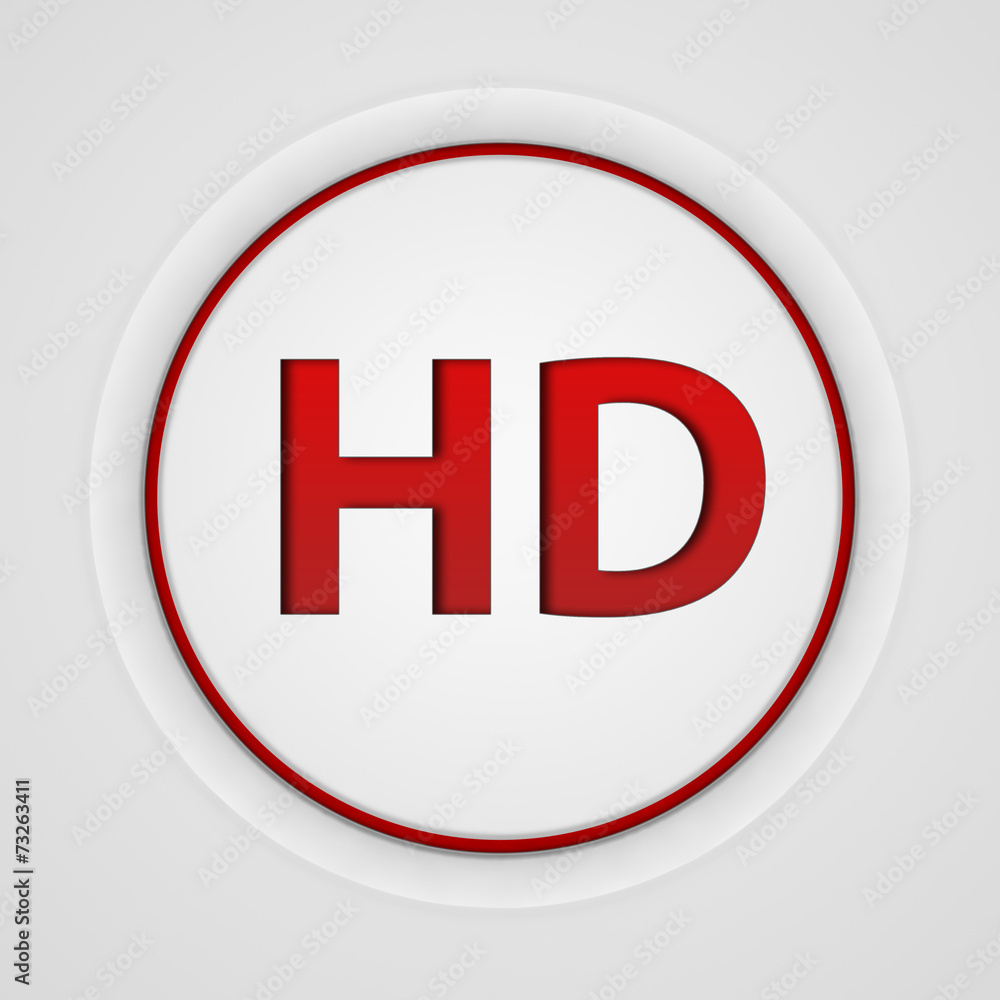 HD circular icon on white background HD circular icon on white background