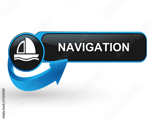navigation sur bouton web design bleu