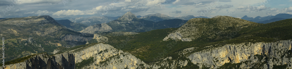 Panoramic View above Verdon Gorges
