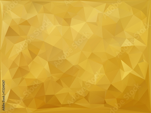 Abstract polygonal background gold Vektor