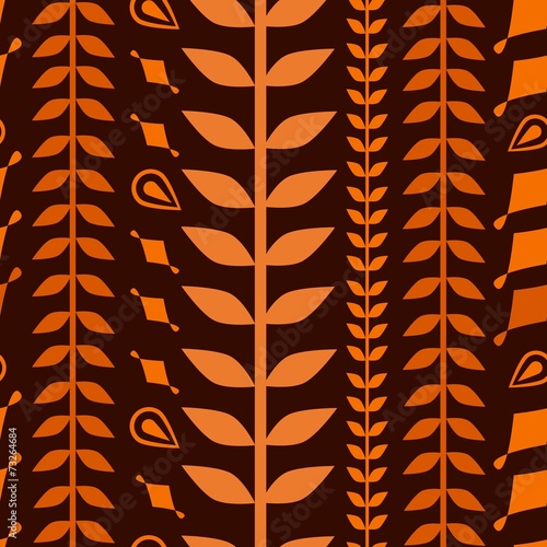 Seamless pattern with wheat