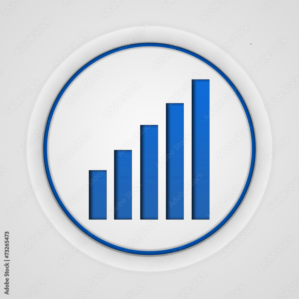 signal circular icon on white background signal circular icon on white background