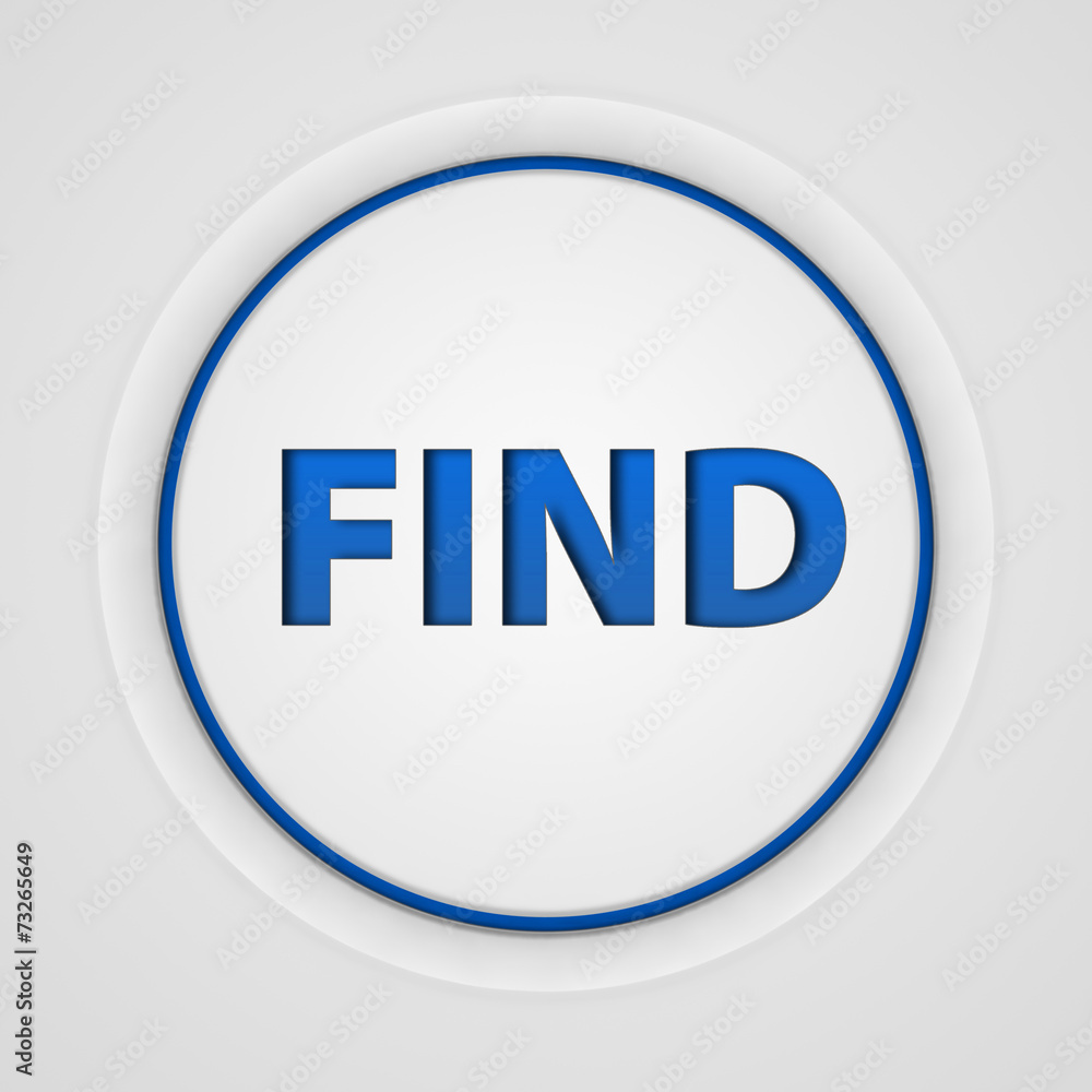 find circular icon on white background find circular icon on white background
