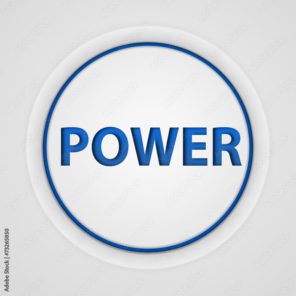power circular icon on white background power circular icon on white background