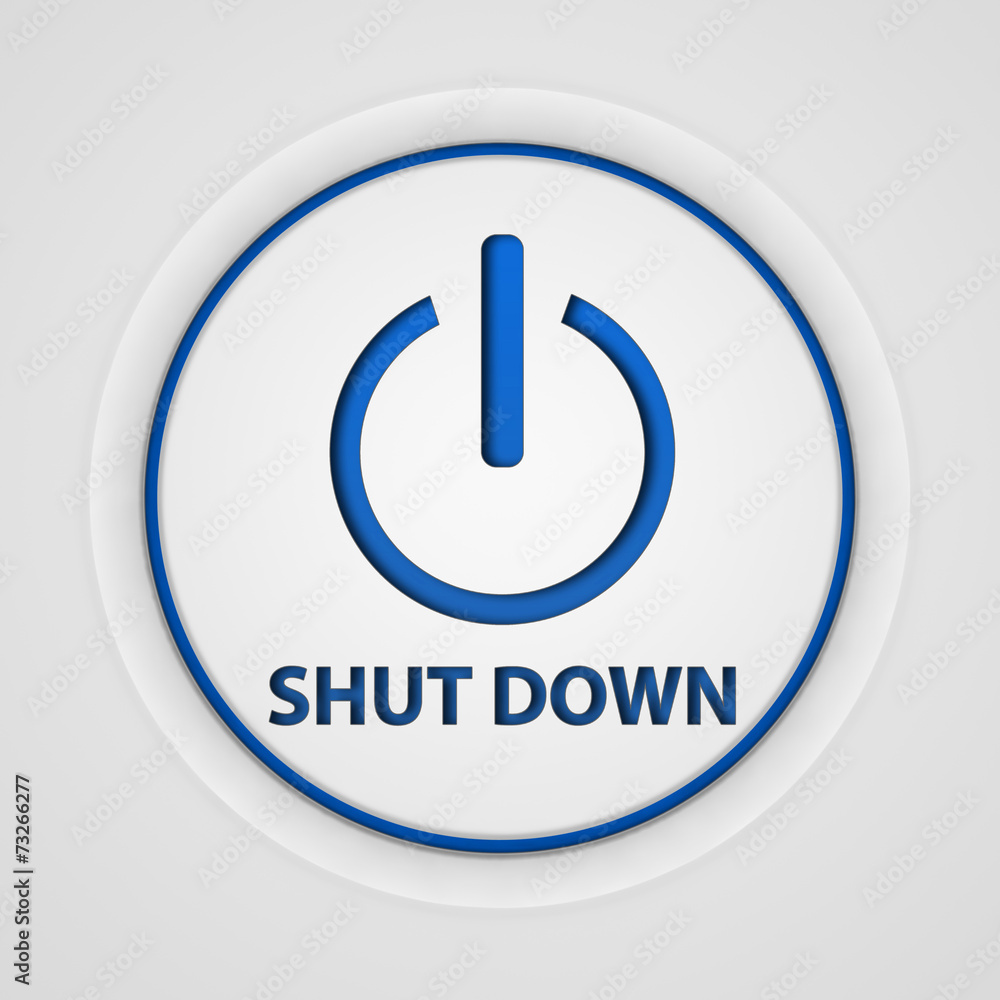 power circular icon on white background power circular icon on white background