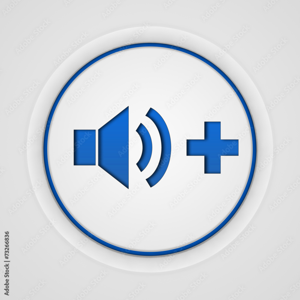 Fototapeta premium volume circular icon on white background