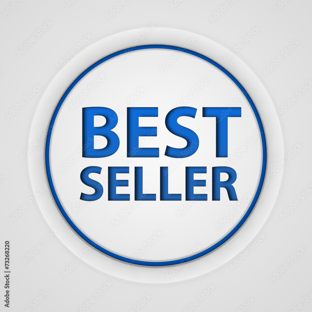 Best seller circular icon on white background Best seller circular icon on white background