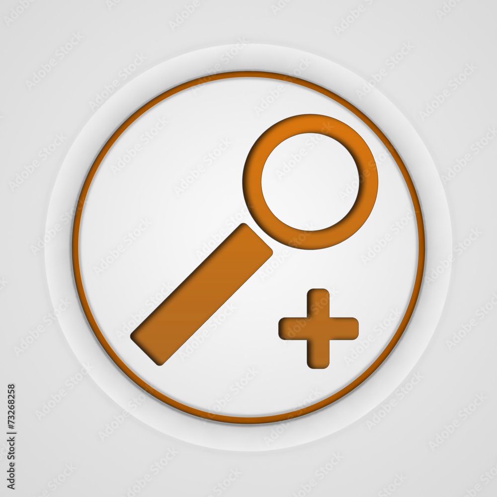 Fototapeta premium search circular icon on white background