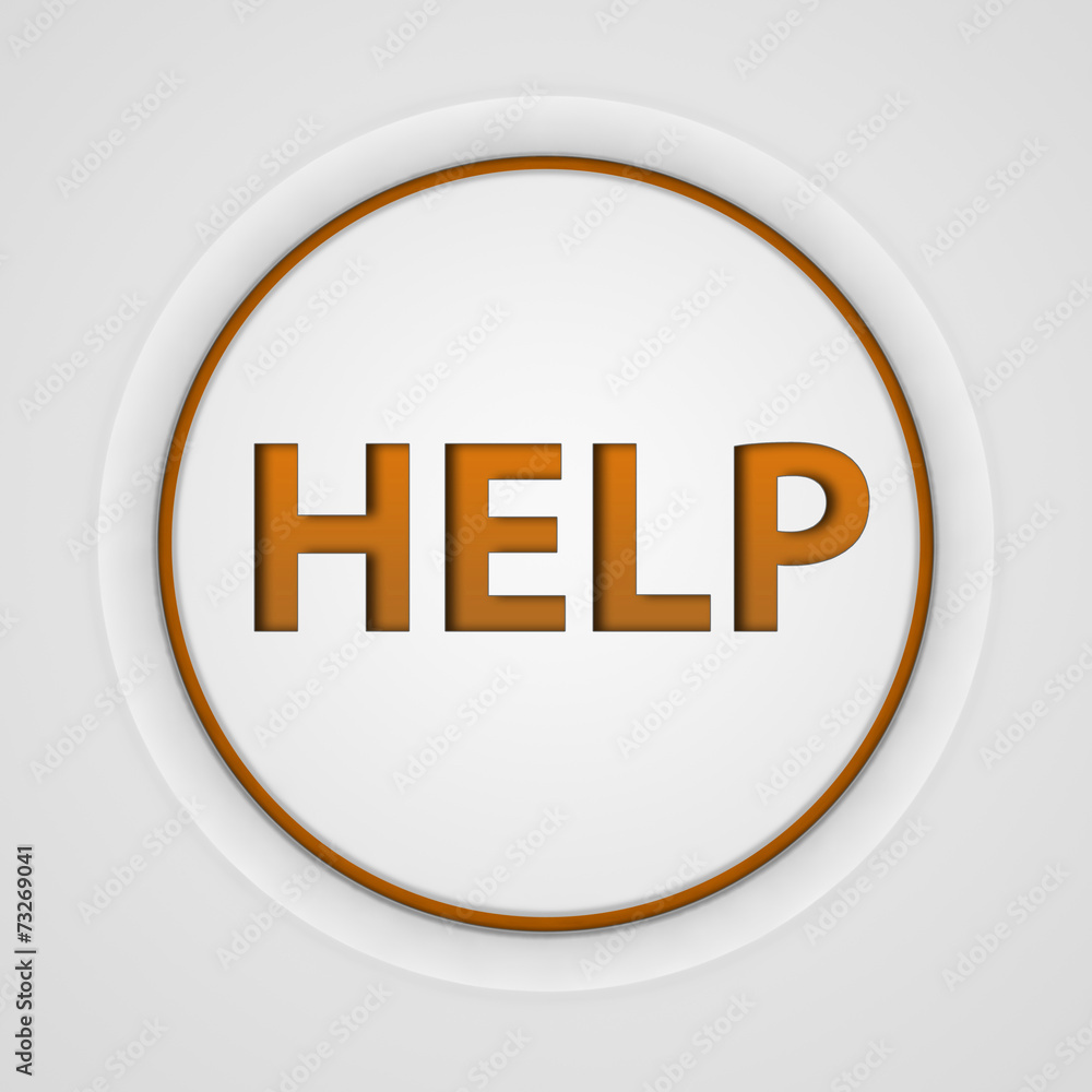 help circular icon on white background help circular icon on white background
