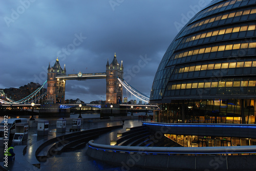 City of London and Tower Bridge