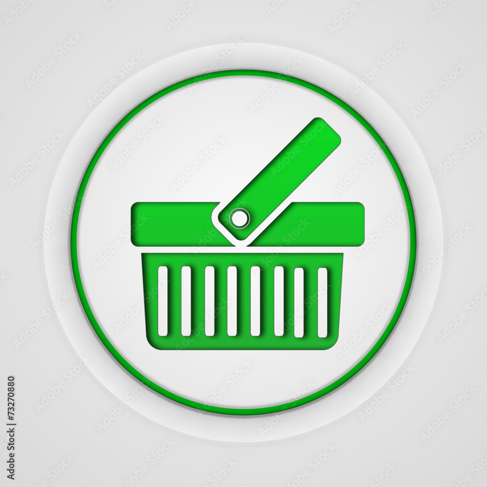 shopping cart circular icon on white background shopping cart circular icon on white background
