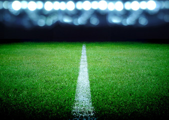 soccer field and the bright lights