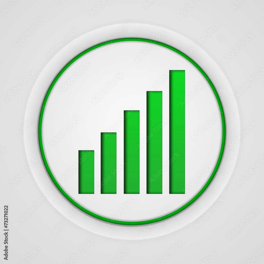 signal circular icon on white background signal circular icon on white background