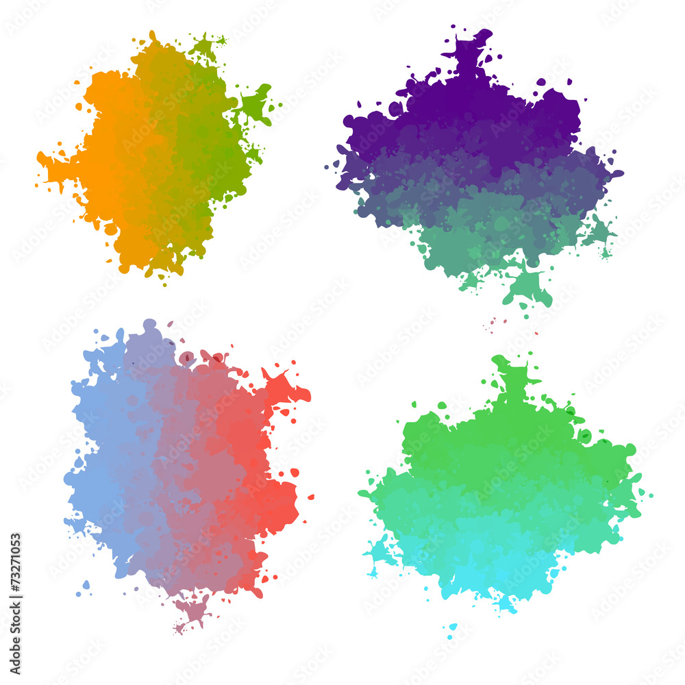 Vector paint drops