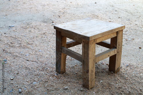 small wooden seat