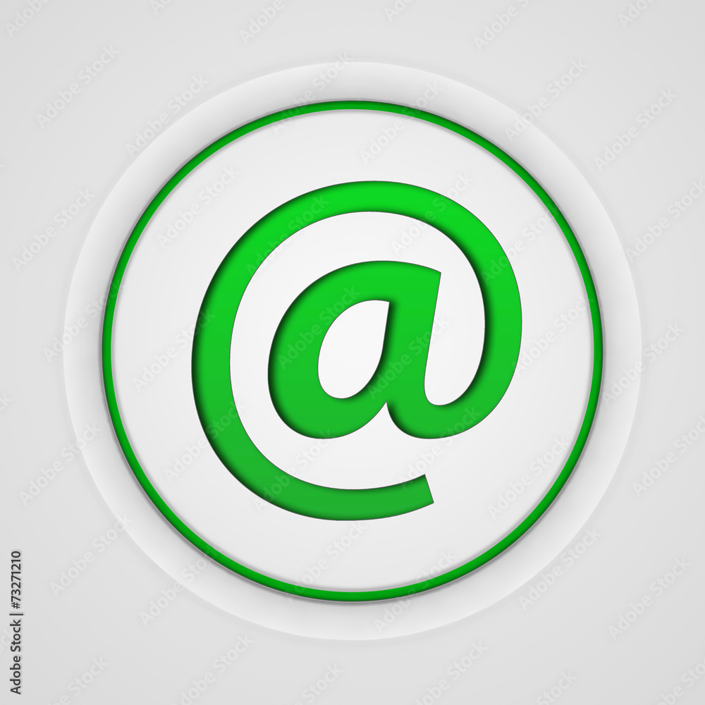 Email circular icon on white background Email circular icon on white background