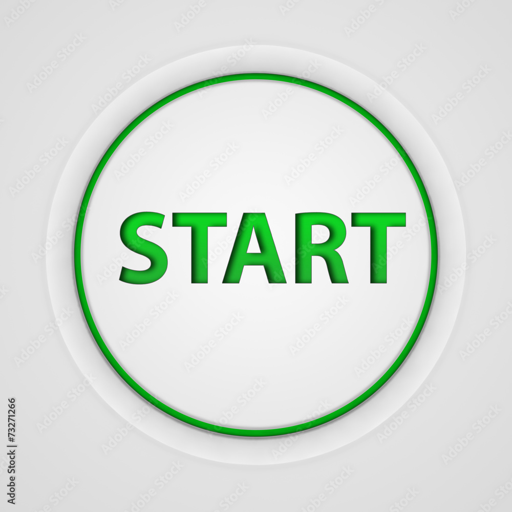 start circular icon on white background start circular icon on white background
