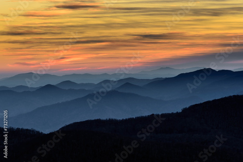 Layers of the Blue Ridge Mountains