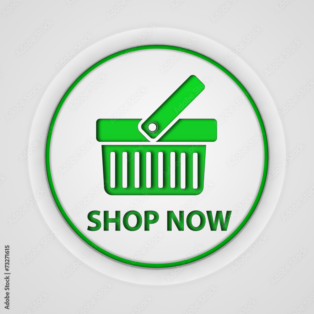 Buy now circular icon on white background Buy now circular icon on white background